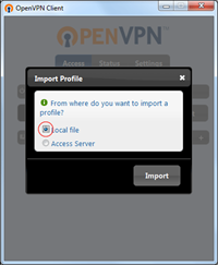 وارد کردن فایل تنظیمات به اپن وی پی ان ایران برای ویندوز 7 –ip_iran.co