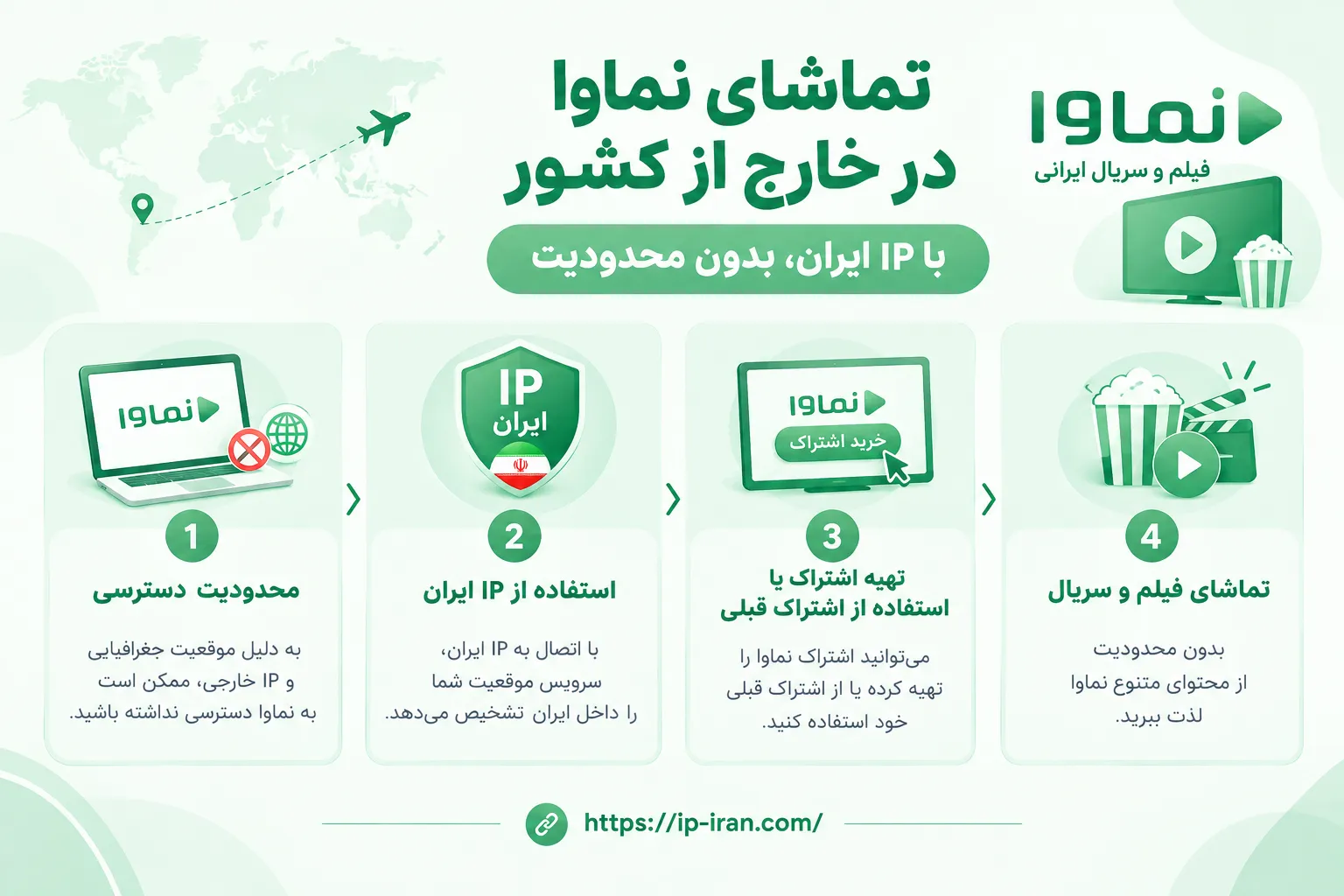 تماشای نماوا در خارج